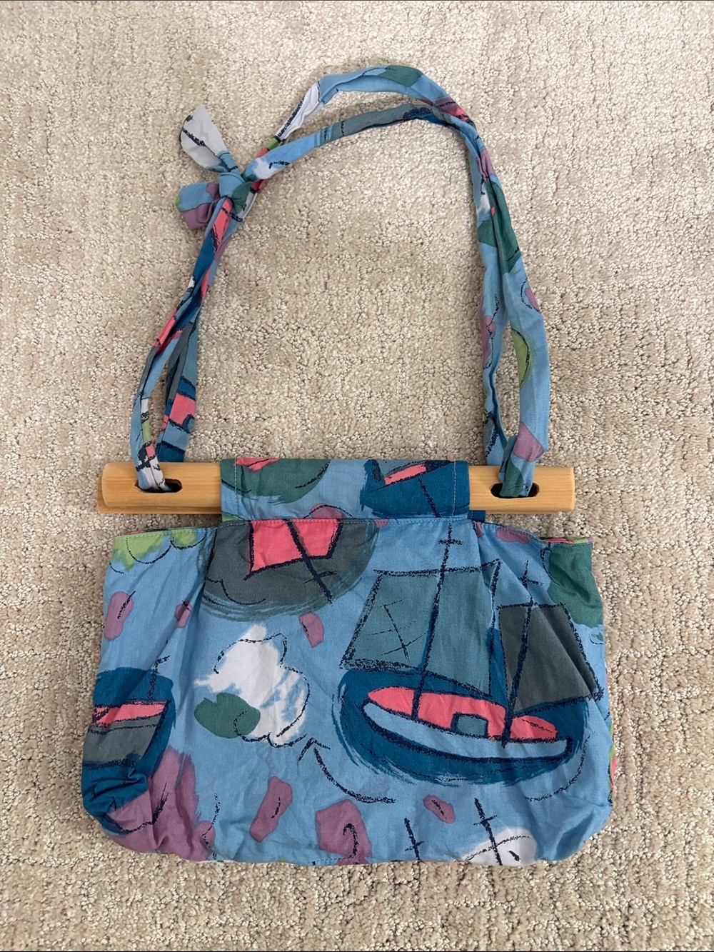 Sailboat Cotton purse by Coco shop Spring and Summer